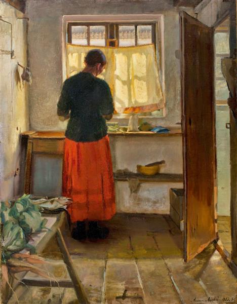 The Maid in the Kitchen, 1883 - 1886 - Anna Ancher