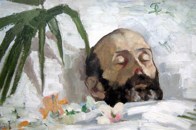 Portrait of a dead man, 1884 - Giovanni Segantini