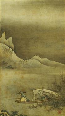 Landscape by Kano Masanobu (Kyushu National Museum) - Kanō Masanobu