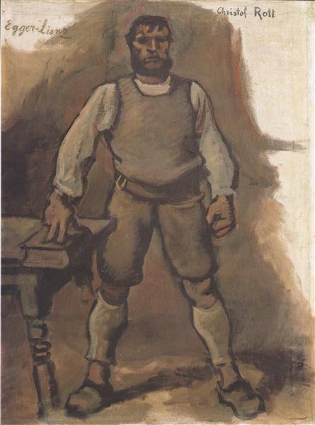 Christoph Rott, Ein Bauer, 1910 - Albin Egger-Lienz
