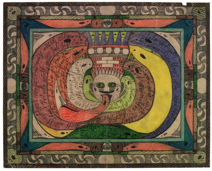 The Ring of the St. Adolf Fire Snake, in the Indian Ocean - Adolf Wölfli