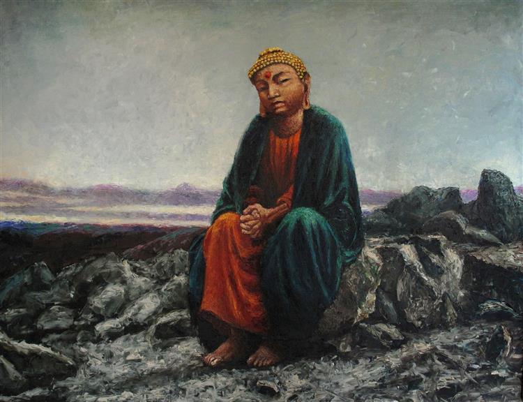 Buddha In The Desert, 2012 - Alexander Roitburd