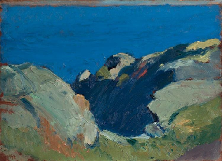 Rocks and Sea, c.1916 - c.1919 - Edward Hopper