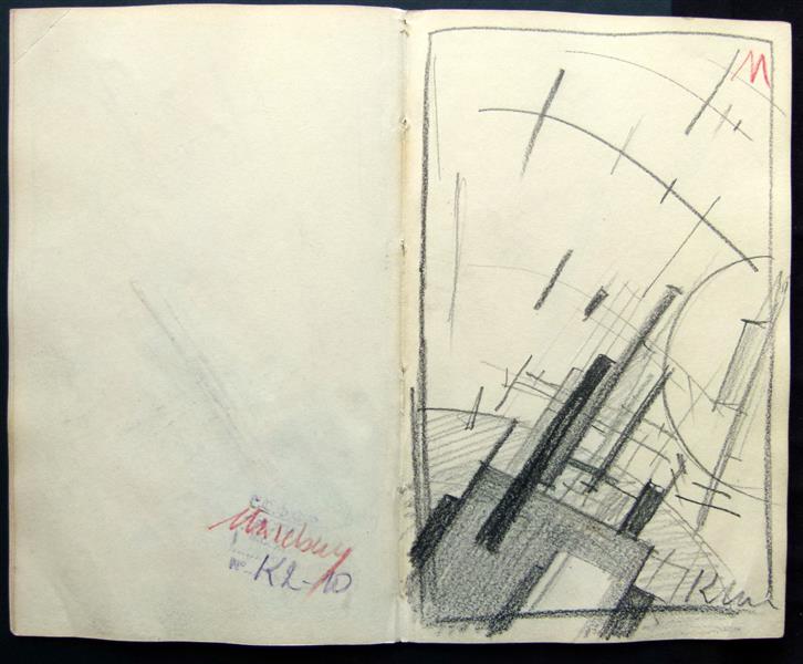 Sketchbook, c.1916 - Kazimir Malevich