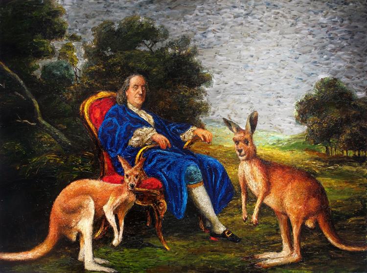 Benjamin Franklin in Enjoyment and Suffering, 2017 - Alexander Roitburd