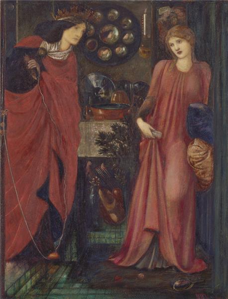 Fair Rosamond and Queen Eleonor, 1861 - Едвард Берн-Джонс
