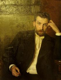 Portrait of the artist Albert Benois - Николай Дмитриевич Кузнецов