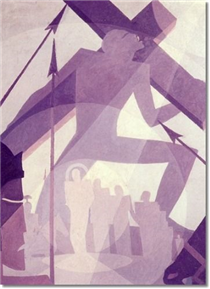 Tracer in the Art Style of Aaron Douglas