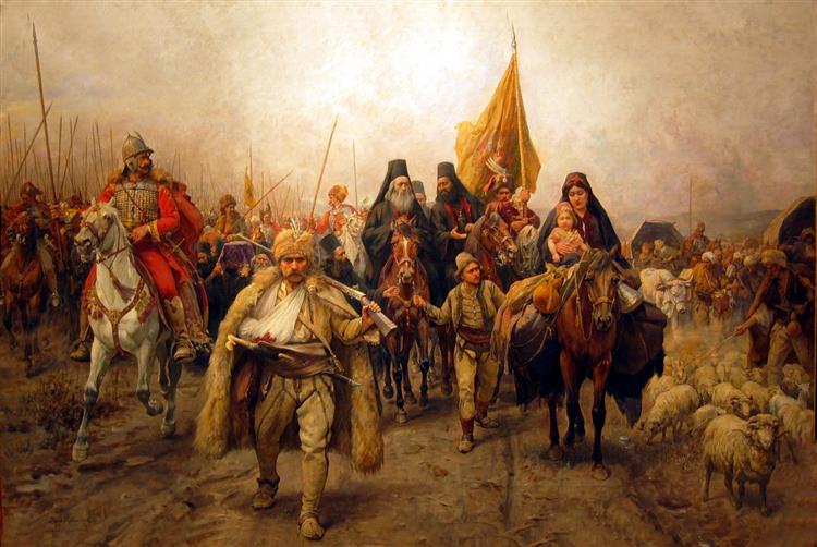 Migration of the Serbs, 1896 - Paja Jovanovic