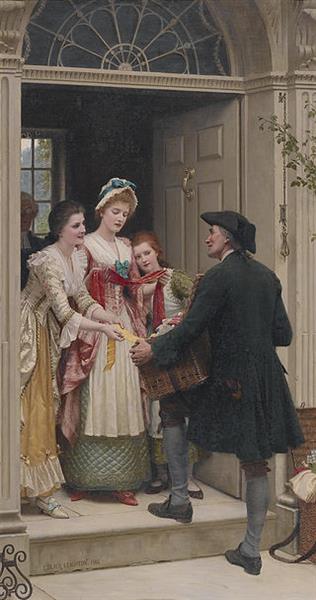 Ribbons and Laces for Very Pretty Faces, 1902 - Edmund Leighton