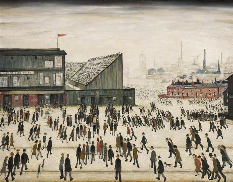 Going to the Match - L. S. Lowry