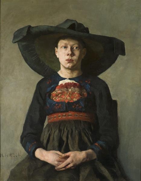 A Bavarian Peasant Girl, 1885 - 1887 - Ханна Хирш-Паули