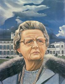 Portrait of Queen Juliana - Carel Willink