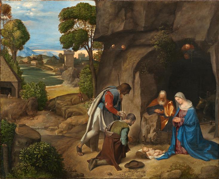 Adoración de los pastores, 1505 - 1510 - Giorgione