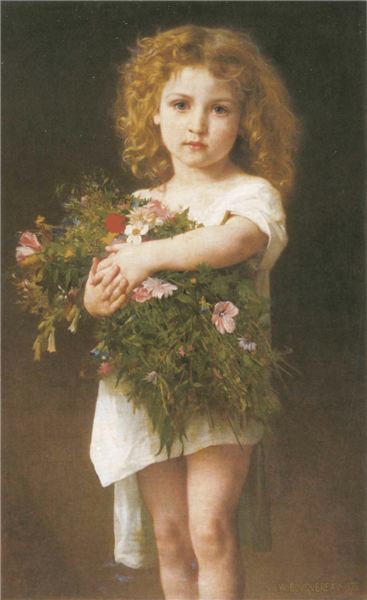Enfantfleurs, 1878 - William Adolphe Bouguereau