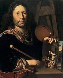 Self-portrait - Frans van Mieris el Viejo
