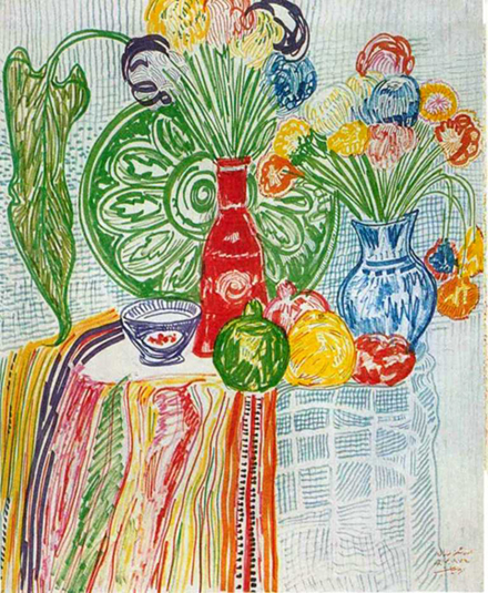 Fruits with ceramic, 1974 - Саттар Бахлул огли Бахлулзаде