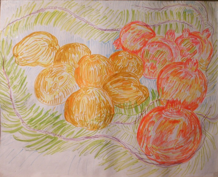 Pomegranates and quince - Саттар Бахлул огли Бахлулзаде