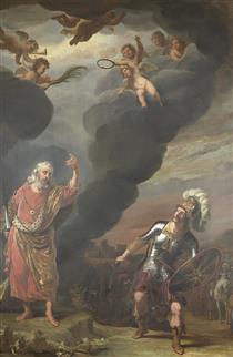 The Captain of God's Army Appearing to Joshua - Фердинанд Боль