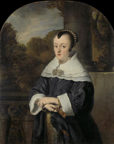 Portret Van Maria Rey, 1650 - Ferdinand Bol