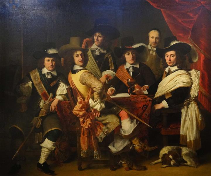 Schuttersstuk, Schutterij Onder Leiding Van Kolonel Govert Suys, 1653 - Ferdinand Bol