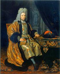 Portrait of François Lefort - Michiel van Musscher