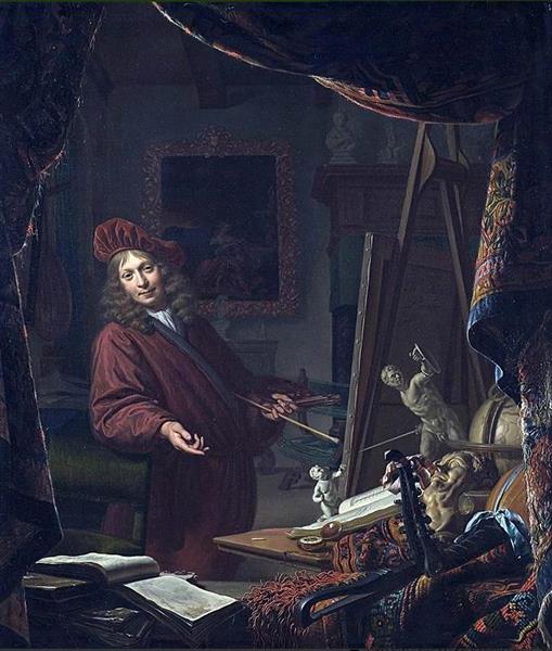 Self-portrait, 1679 - Михиль ван Мюссер