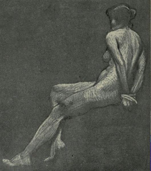 Sitting Nude with Tied Wrists, 1898 - Byam Shaw