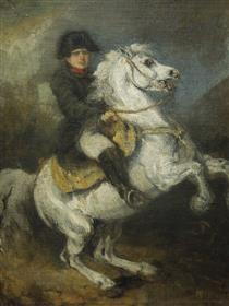 Napoleon on a horse - Piotr Michałowski
