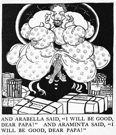 Illustration from Arabella & Araminta Stories, 1895 - Ethel Reed