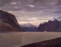 North Greenland Fiord, Gray Day - Rockwell Kent