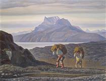 Woman's Work. South Greenland - Rockwell Kent