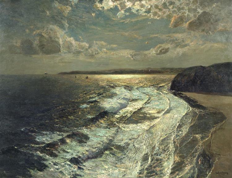 Moonlit Shore, 1911 - Julius Olsson