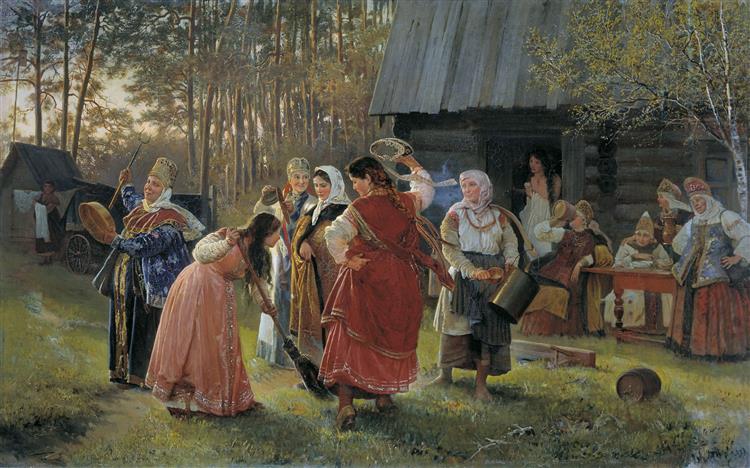 Girlish Bbq, 1889 - Alekseï Korzoukhine