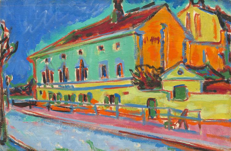Dance Hall Bellevue [obverse], 1909 - 1910 - Ernst Ludwig Kirchner