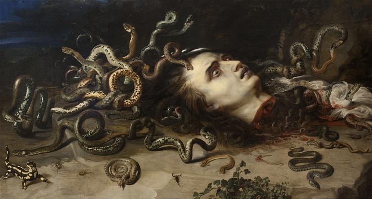 Head of Medusa, 1617 - 1618 - 魯本斯