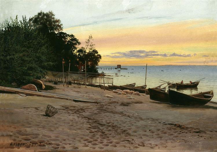 Вечер на взморье, 1910 - Альберт Бенуа