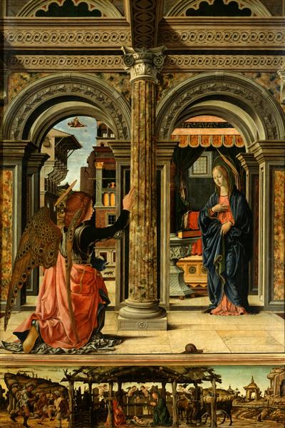 The Annunciation, 1472 - 弗朗切斯科·德爾·科薩