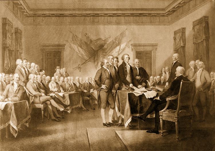 Declaration of Independence, 1823 - Ашер Браун Дюран