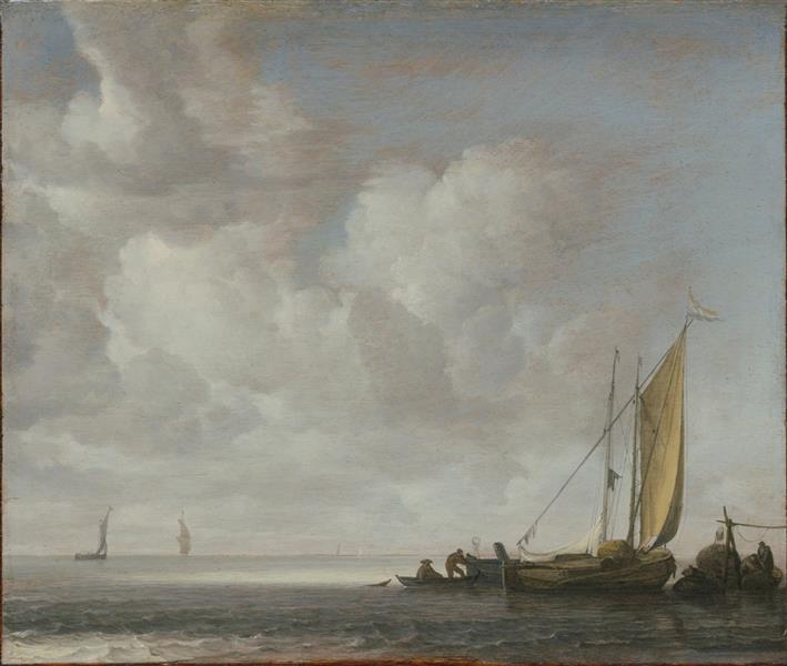 Calm Sea, 1643 - Simon de Vlieger