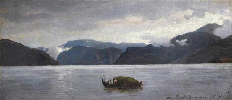 View from Balestrand, 1845 - Hans Gude