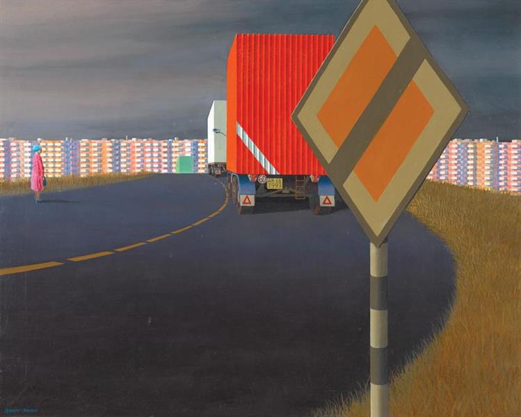 Radial Road, 1972 - Jeffrey Smart