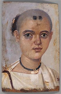Mummy Portrait of a Boy - Fayum portrait