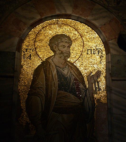 Saint Peter, c.1320 - 拜占庭馬賽克藝術