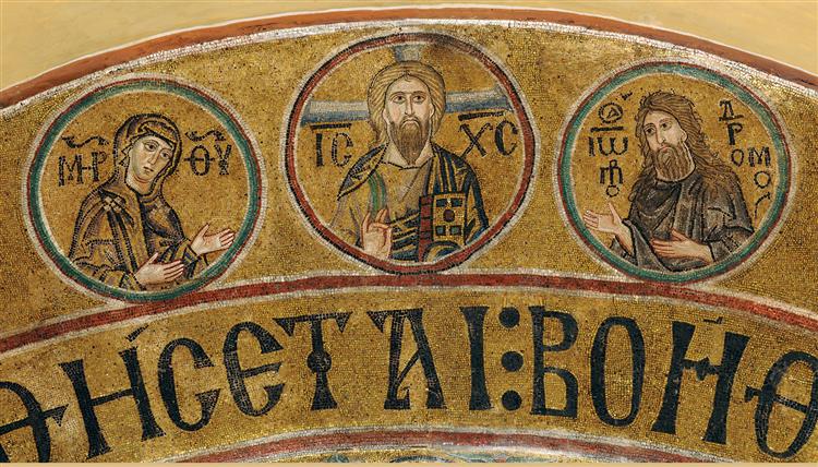 The Deesis, c.1030 - Byzantine Mosaics