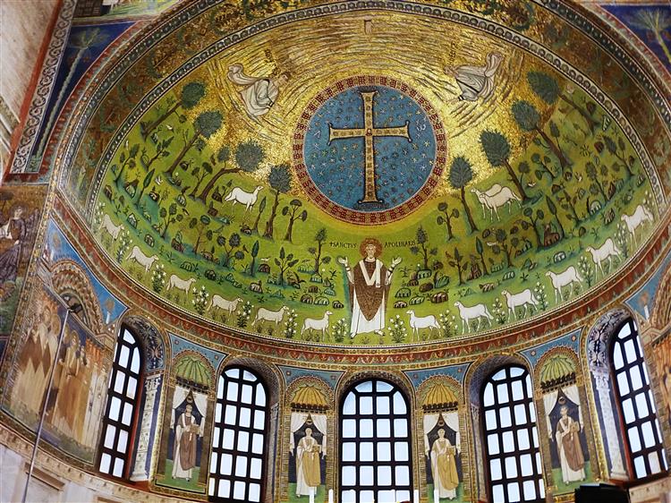 Apse Mosaic, c.549 - Byzantine Mosaics