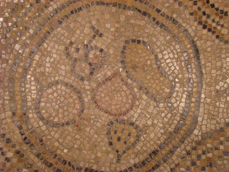 Beth Alfa Synagogue Mosaic, c.527 - 拜占庭馬賽克藝術