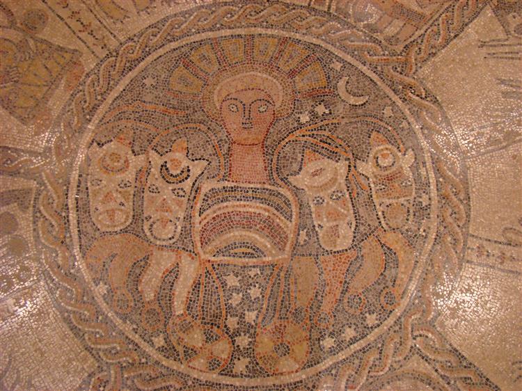 Beth Alfa Synagogue Mosaic, c.527 - Byzantine Mosaics