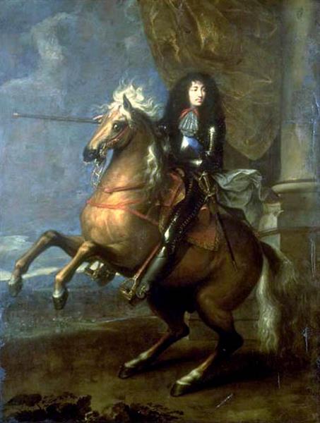 Louis XIV, Equestrian Portrait, 1668 - Шарль Лебрен