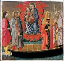Madonna and Child and  Saints - Giovanni di ser Giovanni Guidi